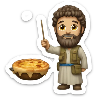 Un israélien avec une crotte sur la tête  sticker