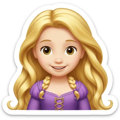 Rapunzel baby sticker