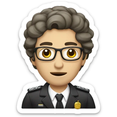 Oficinista muerto de risa sticker