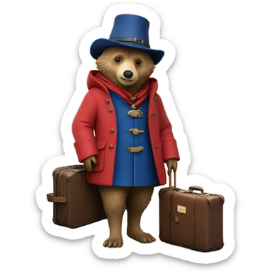 Paddington bear in Warwick castle sticker
