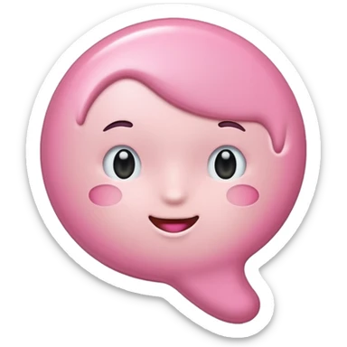 light pink candy sticker