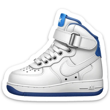 Baby low air force shoe front view  sticker