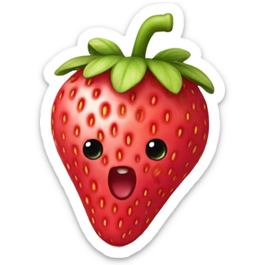 Strawberry tanghulu sticker