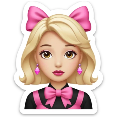 Something beautiful, like a person with a bowAlgo aesthethic sticker