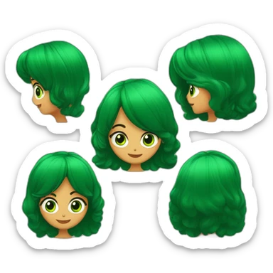 Mulher de cabelo loiro e olhos verdes conversando com uma mulher de cabelo castanho e olhos castanhos sticker