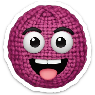 crochet sticker