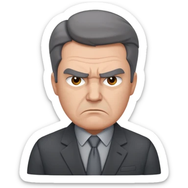 Irritated boss sticker