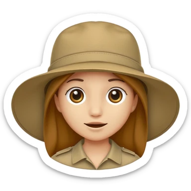 safari hat sticker