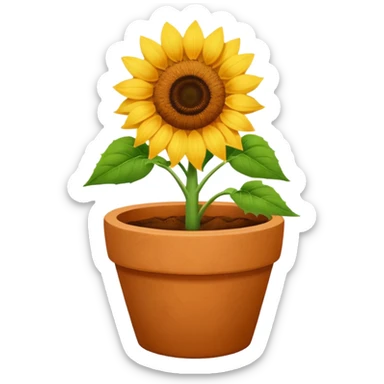sunflower pot sticker