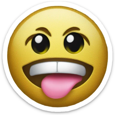 Dollar sign eyes with tounge out emoji sticker