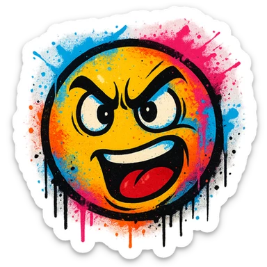 graffiti emoji sticker