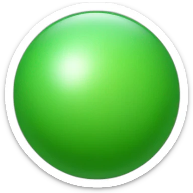 modern green sphere sticker