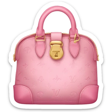 Pink Louis vuton purse  sticker