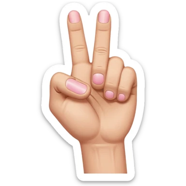 pinky finger sticking out of fist sticker