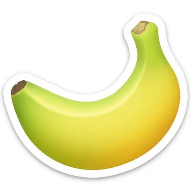 Plátano verde sticker