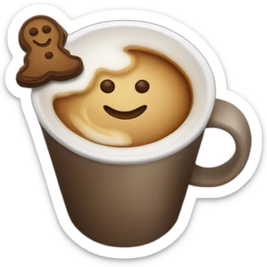 coffee christmas sticker