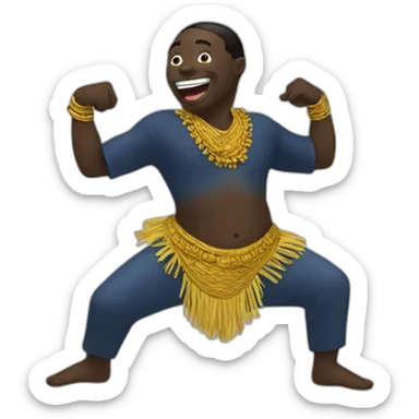 congolese dancing sticker