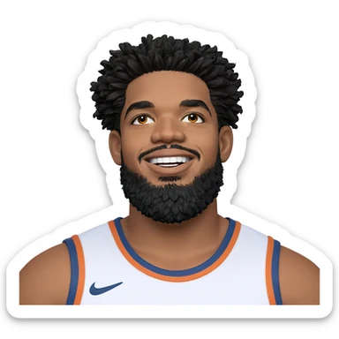 smiling boy with beard sticker