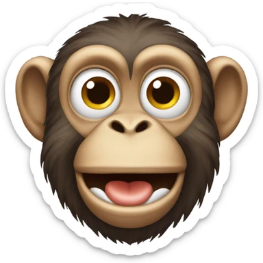 Monkey sticker