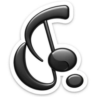 musical note sticker