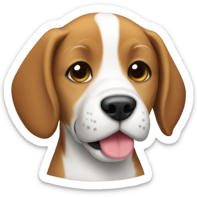 Beagle puppy sticker