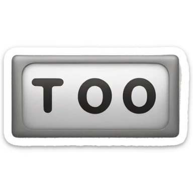 a sign that says "too soon" sticker
