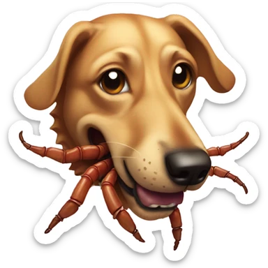 Centipede dogface sticker