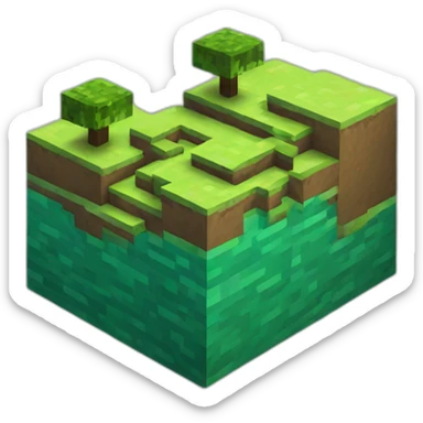Minecraft logo in best sticker