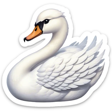 Tow swan sticker