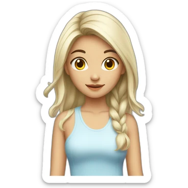 Pretty Asian Teenage Girl sticker