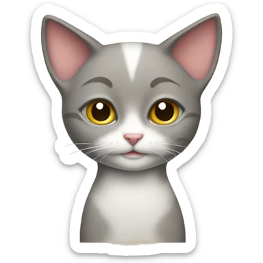 dame un gato programad sticker