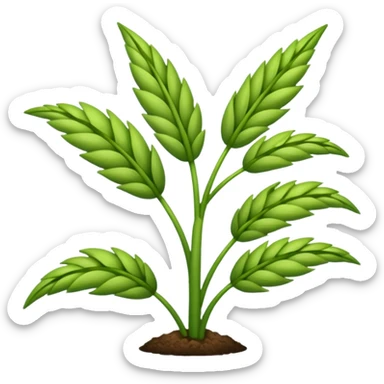 rye plant sticker