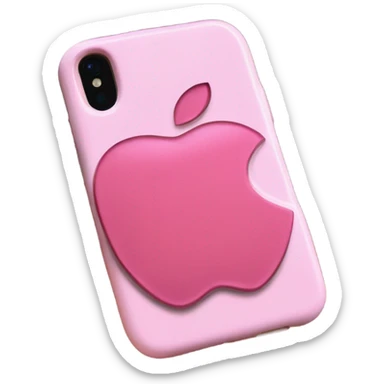 Pink Apple case  sticker