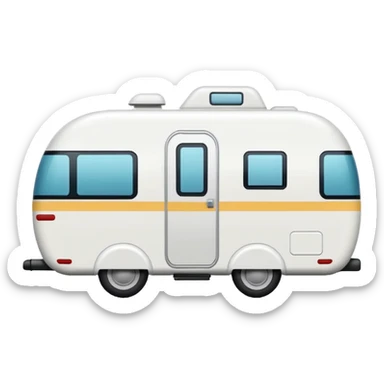 modern caravan sticker