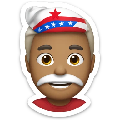 La bandera de Puerto Rico con una sola estrella y con detalles de navidad sticker