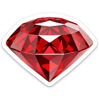 Red diamond carved on its front "RED" sticker