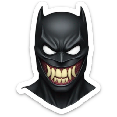 Venom Symbiote batman sticker