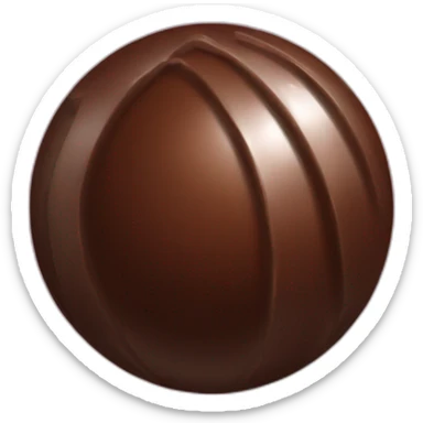 chocolate ball sticker
