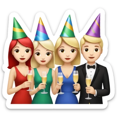 Invitados al evento sticker