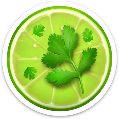Green chutney sticker