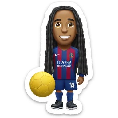 ronaldinho med ballon dior sticker