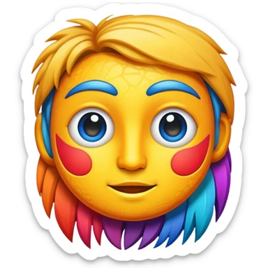 Artistic expression in traditional media sticker