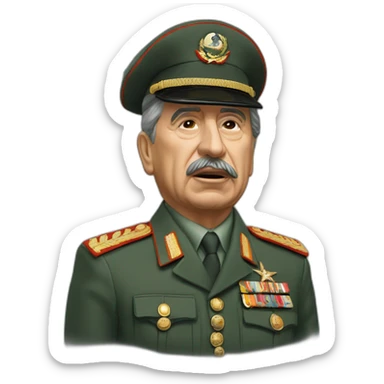 Pinochet durmiendo sticker