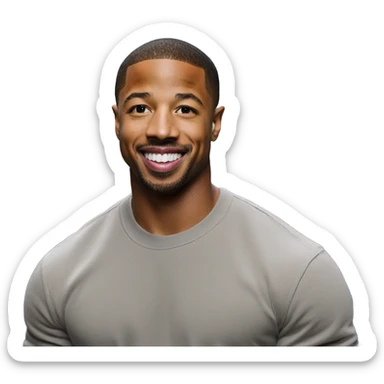 Michael b Jordan waving hand sticker