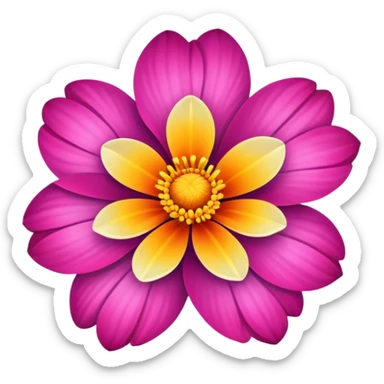 a beautiful flower sticker