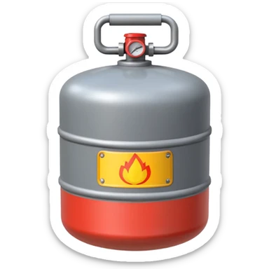 LPG cylinder sticker