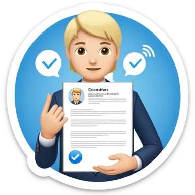 Confirmation CV Received Email + Candidate Handbook
 sticker