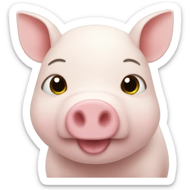 cerdito verde sticker