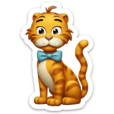 garfield with a smoking sticker