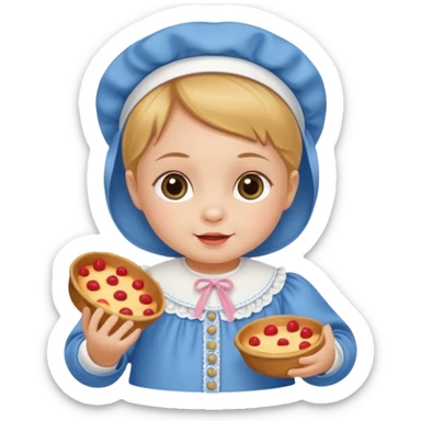baby girl traditional dutch baby clothes sticker